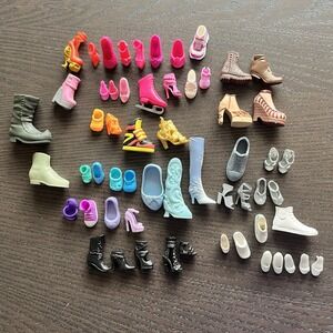 Barbie Monster Bratz Doll Shoe Single Mix Lot Art Craft Heels Sneaker Boot